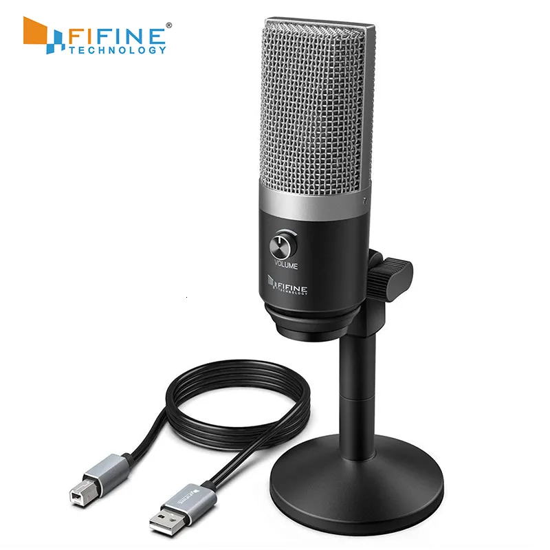 Microfoons Fifine USB -microfoon voor laptop- en computers voor het opnemen van streaming Voice Overs Podcasting voor audiovideo K670 230518