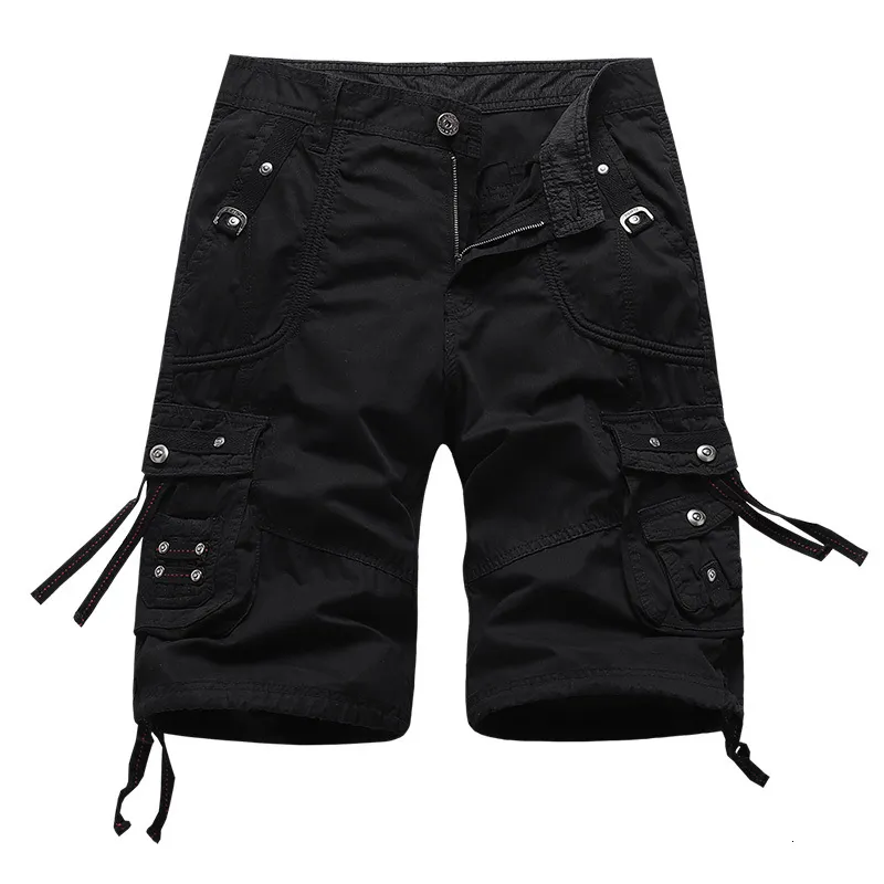 Shorts pour hommes Shorts décontractés Pantalons pour hommes Vêtements Noir Harajuku Pantalons de survêtement Hip Hop Techwear Biker Jeans Running Cargo Denim Sport Board 230518