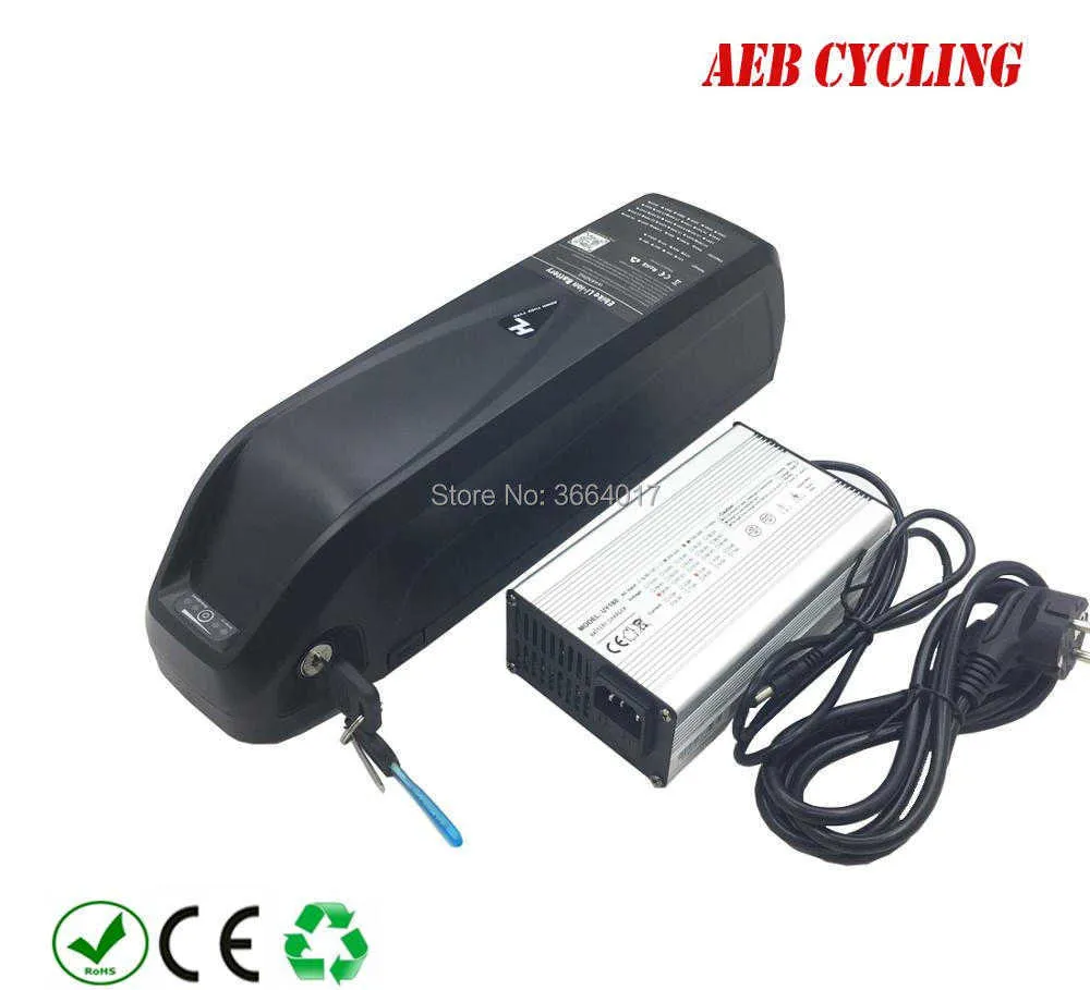 شحن مجاني USB Hailong أسفل أنبوب Ebike بطارية 500W 750W 1000W 36V 48V 52V 15AH 16AH