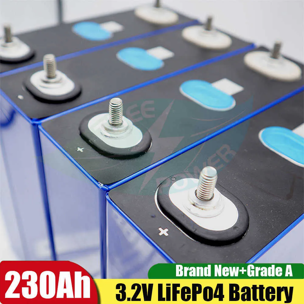 Nouveau 4 pièces Lifepo4 3.2V 230Ah batterie Rechargeable Lithium fer Phosphate adapté au bricolage 12V 24V 48V 460Ah chariot de Golf solaire