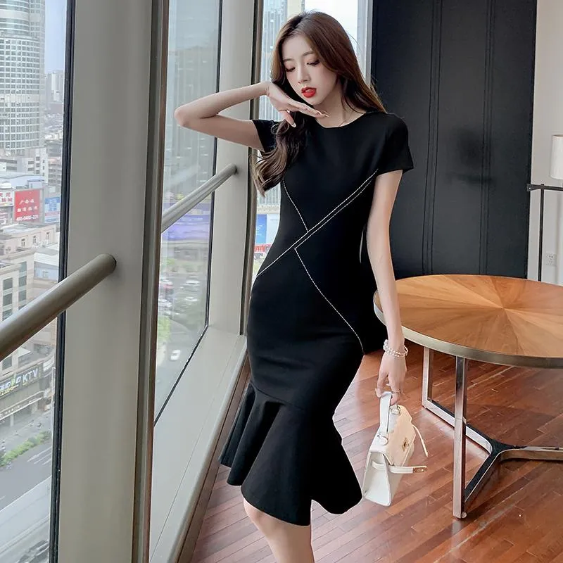 Dresses Womens Summer Elegant Midi Party Dress Vintage Slim