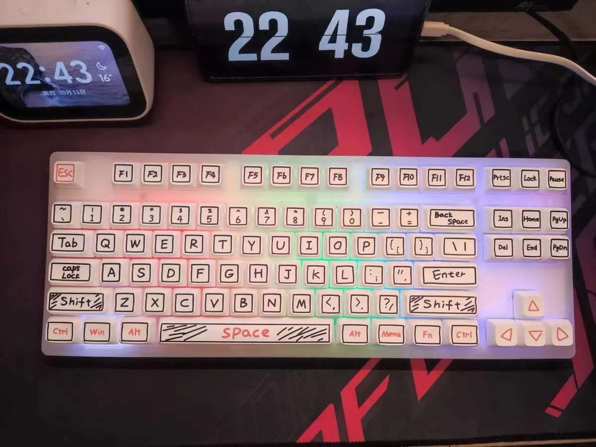 Custom Cute Anime XDA Profile PBT Keycaps For MX Switch Mechanical ...