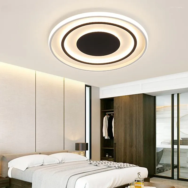 Lustres LED Suspension Moderne Rond Carré Lustre Éclairage Pour Étude Salon Salle À Manger Chambre Intérieur Lumières Déco Luminaires