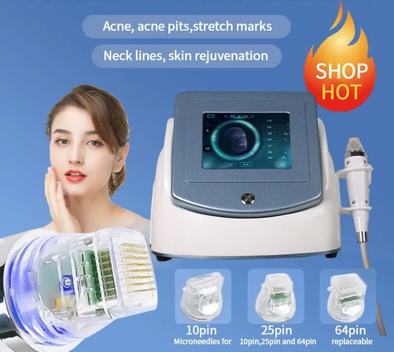 328 Jubileumsförsäljning Microneedle Fraktionerad RF-utrustning Micro-Needle Beauty Machine Skin åtdragning Acne ärr Sträckmärken Borttagning