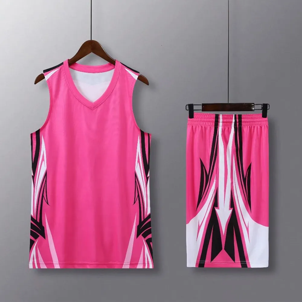 Бегущие сеты молодежь для взрослых баскетбола, набор женских мужчин в униформе, тренировочная рубашка двойной карманные шорты спортивные костюмы 230518