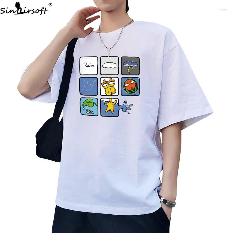 T-shirt da uomo 2023 T-shirt Nine Palaces Anime Stampa Camicia Uomo Cotone Moda Casual T-shirt girocollo allentata