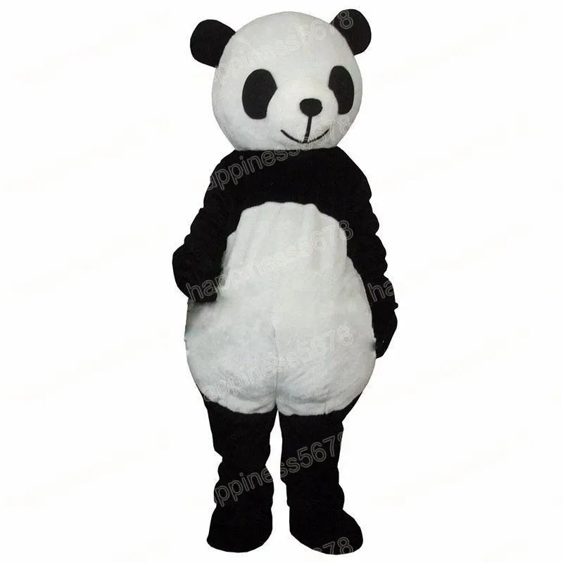 Simulazione Panda Costumi mascotte Personaggio dei cartoni animati unisex Vestito Vestito Halloween Adulti Taglia Festa di compleanno Vestito da festival all'aperto