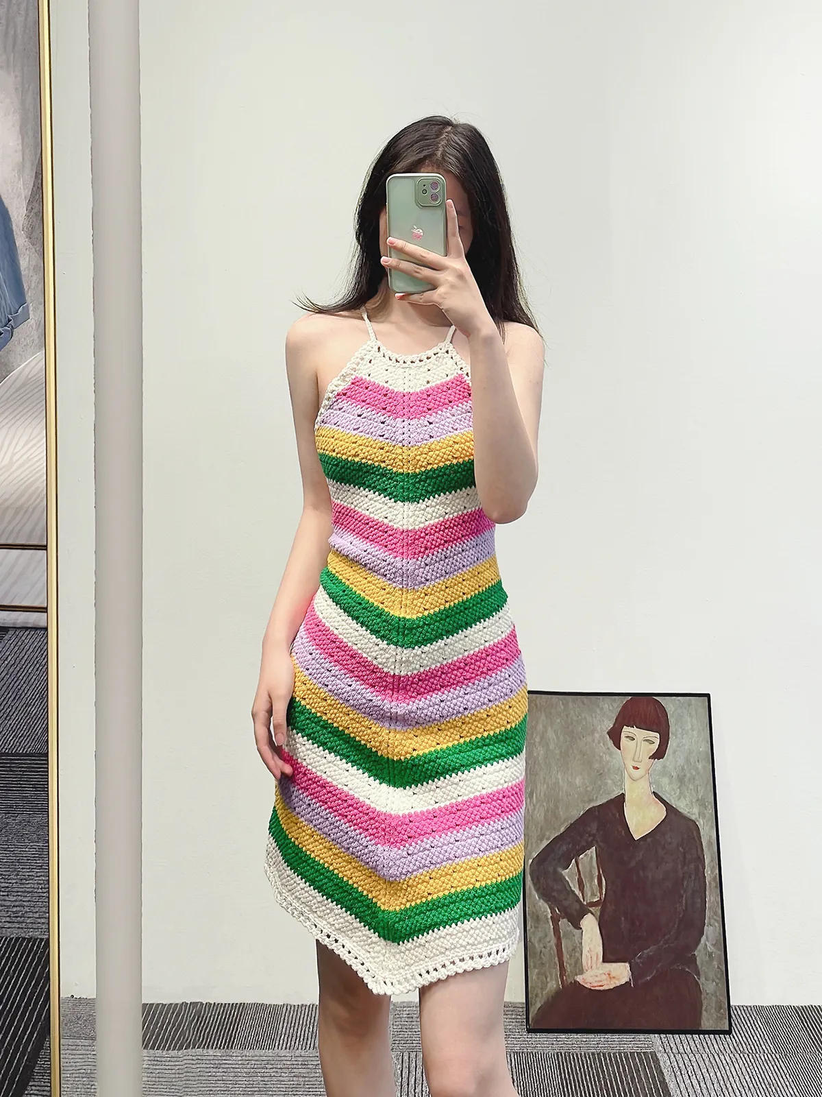 Petite A Line Summer Dress, Halterneck Mini | DHgate