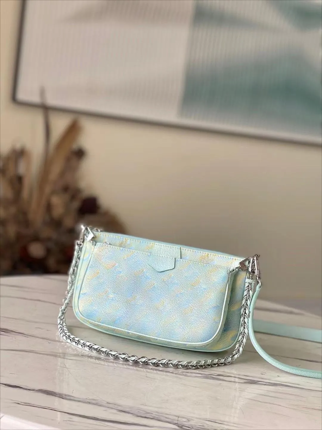 5A Kadın Tasarımcı Çanta Crossbody Deri Çanta Çanak Çantası Cüzdan Zincir Kayış Çanta Omuz Çantaları Messenger Klasik 3 Palık Set Lady Debriyaj Lüks Makyaj Çantası