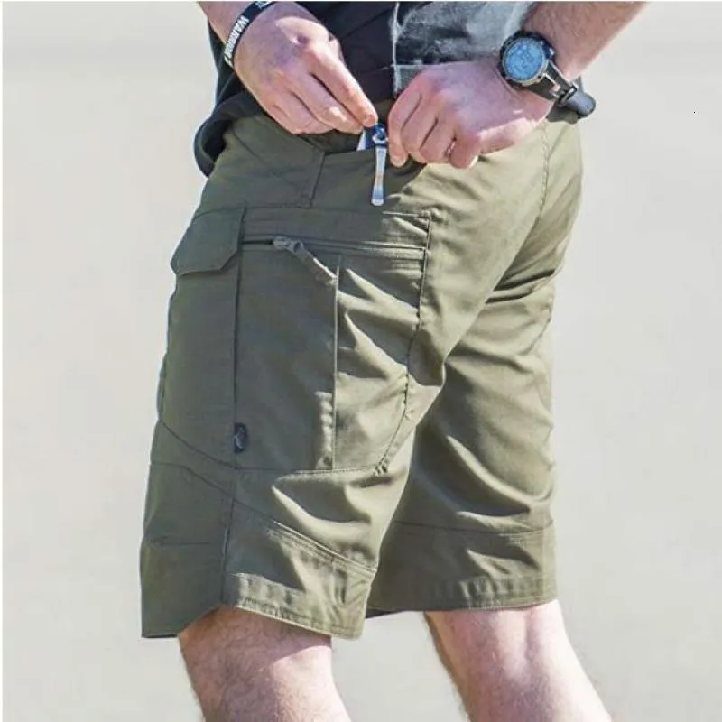 Shorts pour hommes Shorts pour hommes Urban Military Waterproof Cargo Tactical Shorts Male Outdoor Camo Respirant Quick Dry Pants Shorts d'été décontractés 230518