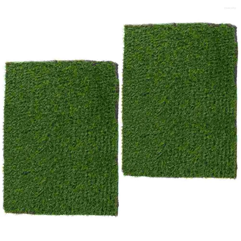 Decorative Flowers 2 Pcs Nesting Mats Chicken Cage Cushions Washable Rugs Practical Grass Egg Rug