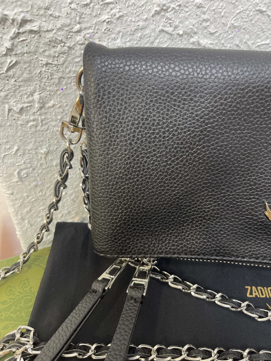 Pochette argentée luxe new arrivals