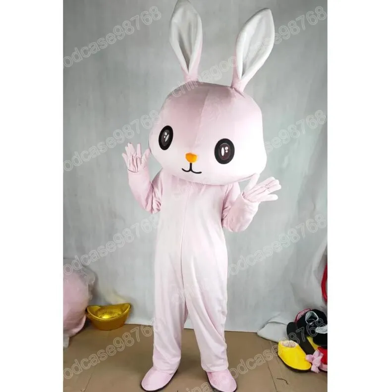 Leistung Rosa Kaninchen Maskottchen Kostüm Halloween Weihnachten Fancy Party Kleid Cartoon Charakter Outfit Anzug Karneval Party Outfit Für Männer Frauen