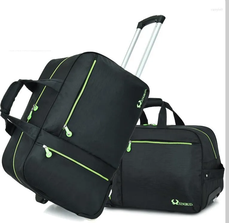 Duffel çantaları bagaj üzerinde taşıma çantası tekerlekli arabası seyahat yatılı tekerlek kabini bagaj bavul