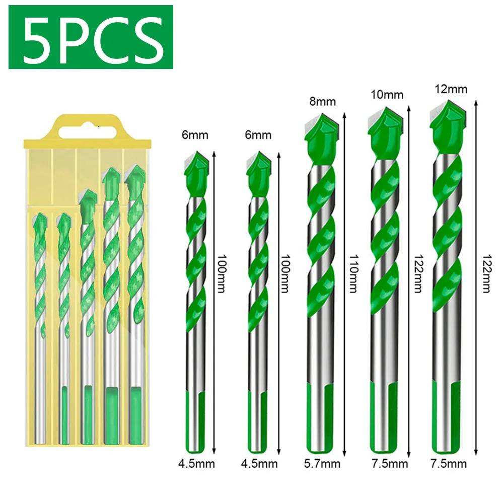 Forets 681012mm Multi-fonctionnel Verre Foret Triangle Bits Carreau De Céramique Béton Brique Métal Acier Inoxydable Outils De Travail Du Bois 230517