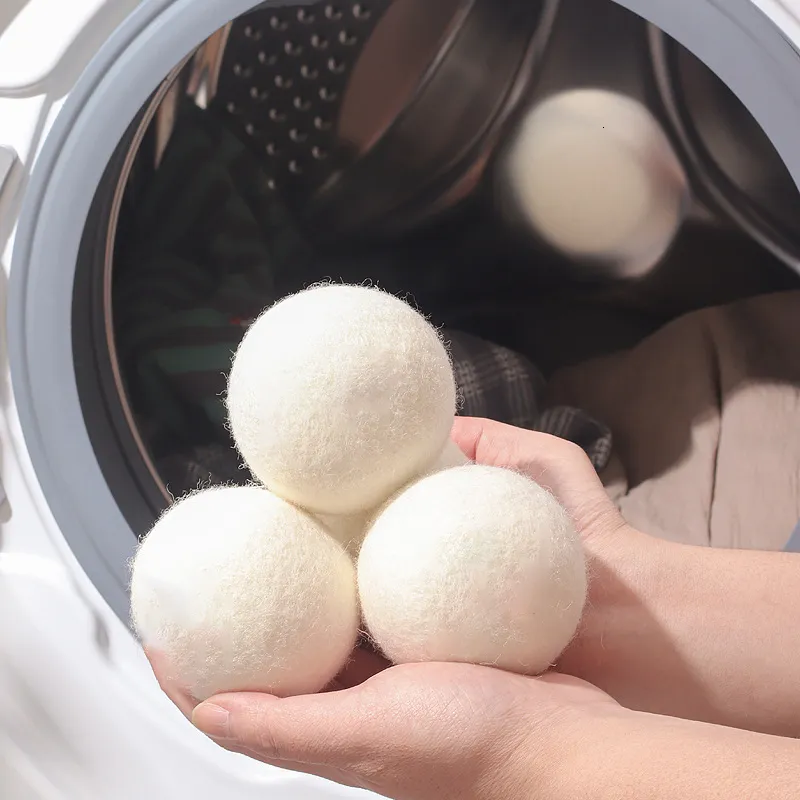 Other Housekeeping Organization 6Pcs Wool Dryer Reusable 5Cm7Cm Laundry Ball Home Washing Balls Machine Bathroom Accessories 230518