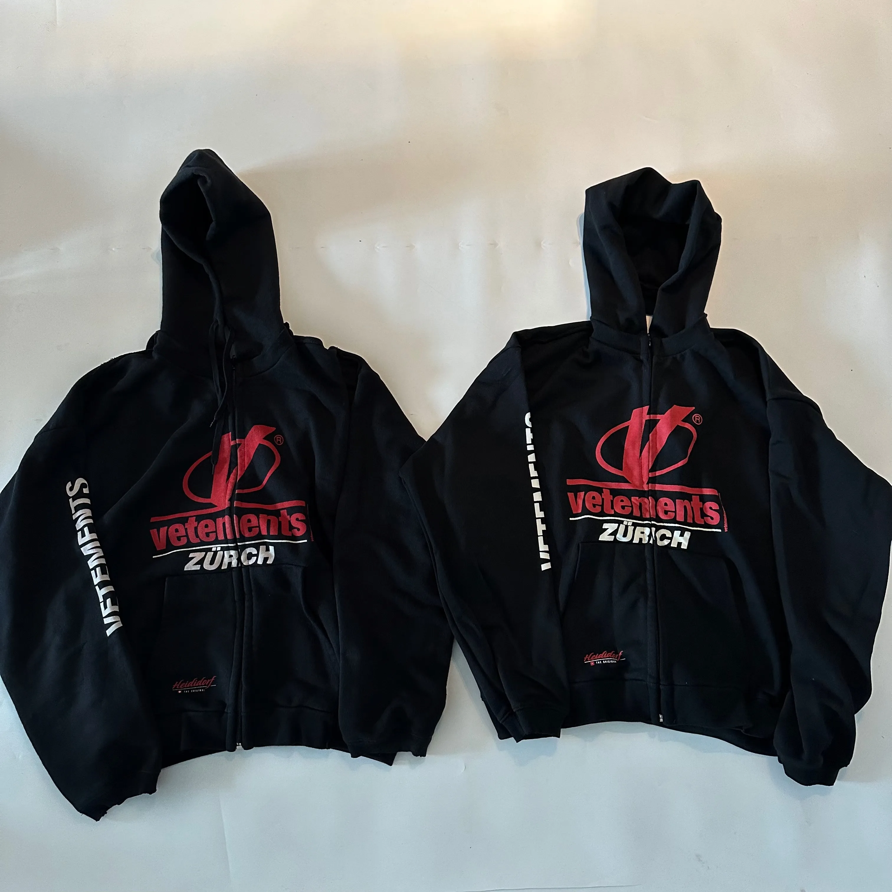 Vetements Hoodie عالية الجودة رجال مغطى هوديي سترة السترة مربعة مربع كبيرة الحجم هوديي أعلى الموضة