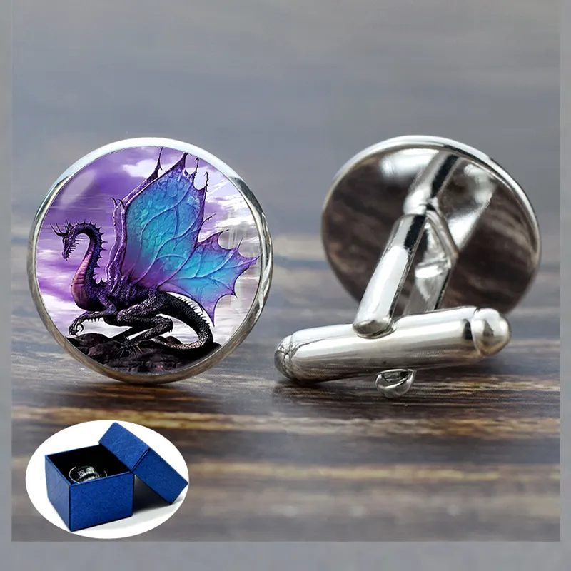 Wings Dragon Cufflinks Suit Shirt Best Man Cufflinks Evil Dragon Jewelry Cufflinks