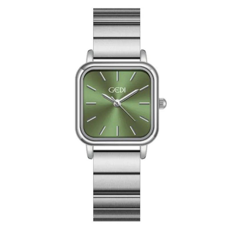 Женские часы смотрят высококачественную роскошную модную нишу дизайн Sense Steel Band Quartz-Buartz