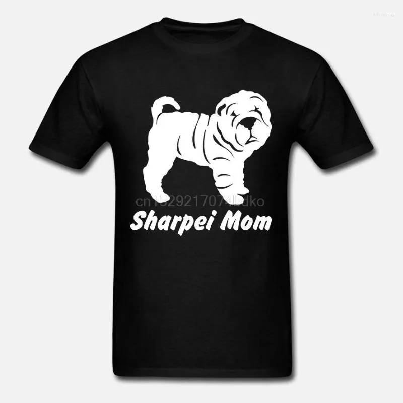 Camisetas masculinas mamãe mamãe camiseta shar pei shar-pei