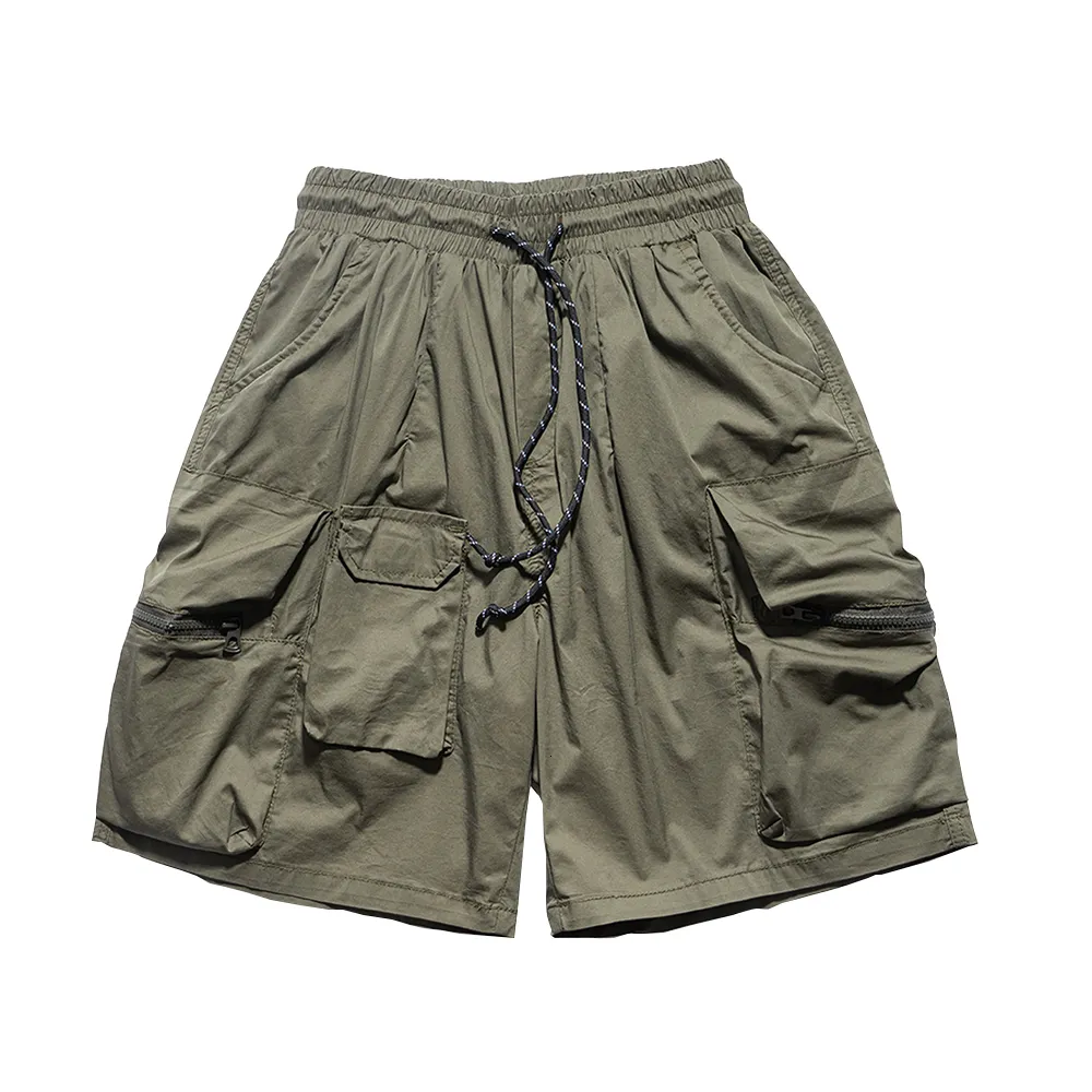 Men Cargo Pants Half Trousers Shorts Casual Cotton Multi Pocket Loose  Straight | eBay