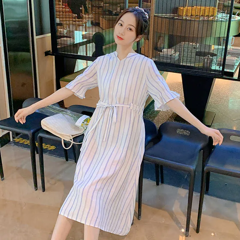 white christmas dresses Maternity Nursing Women Cotton Casual Dress Khaki / S