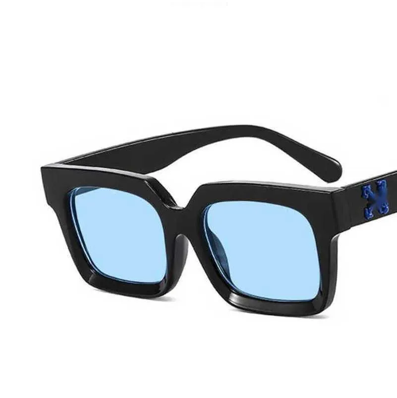 Mody Offs Rames Luksusowe okulary przeciwsłoneczne marka mężczyzn mężczyzn Kobiety okulary przeciwsłoneczne strzałka x czarna rama