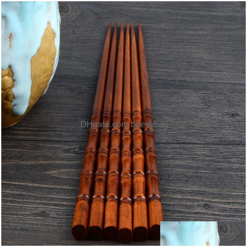 handmade japanese sushi chopsticks creative chinese japanese korean food tableware wooden bamboo chopstick for restaurant