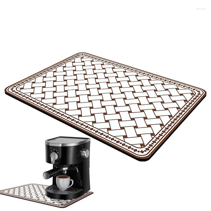  Divertida alfombrilla para máquina de café, bandeja de café  expreso para barra de café, alfombrilla para cafetera para encimera : Hogar  y Cocina