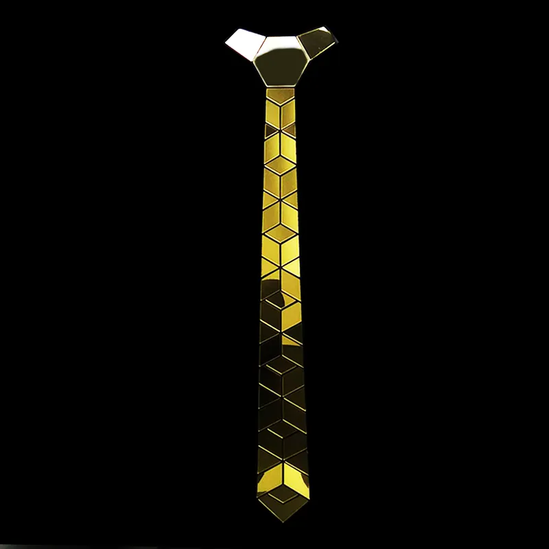 mirror tie gold