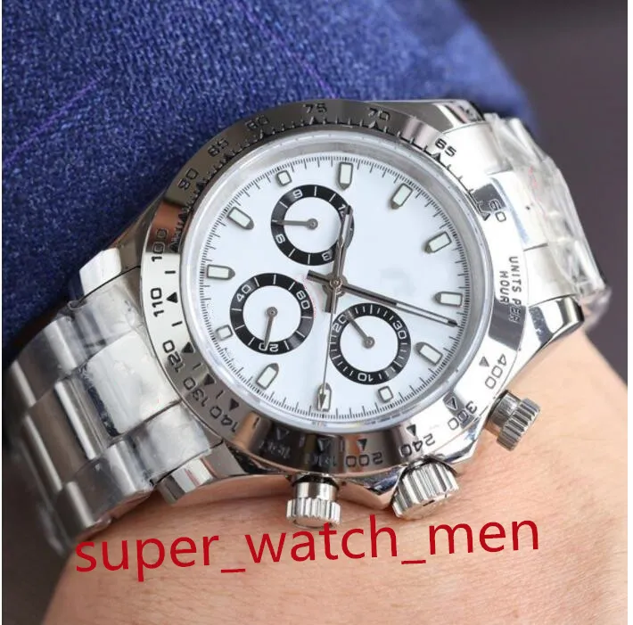 17 Style BP montres Hommes Montres-bracelets Panda multicolore 116506 116500 116500LN 40mm 904L Chronographe Travail ETA 4130 Mouvement Mécanique Automatique Montre Homme