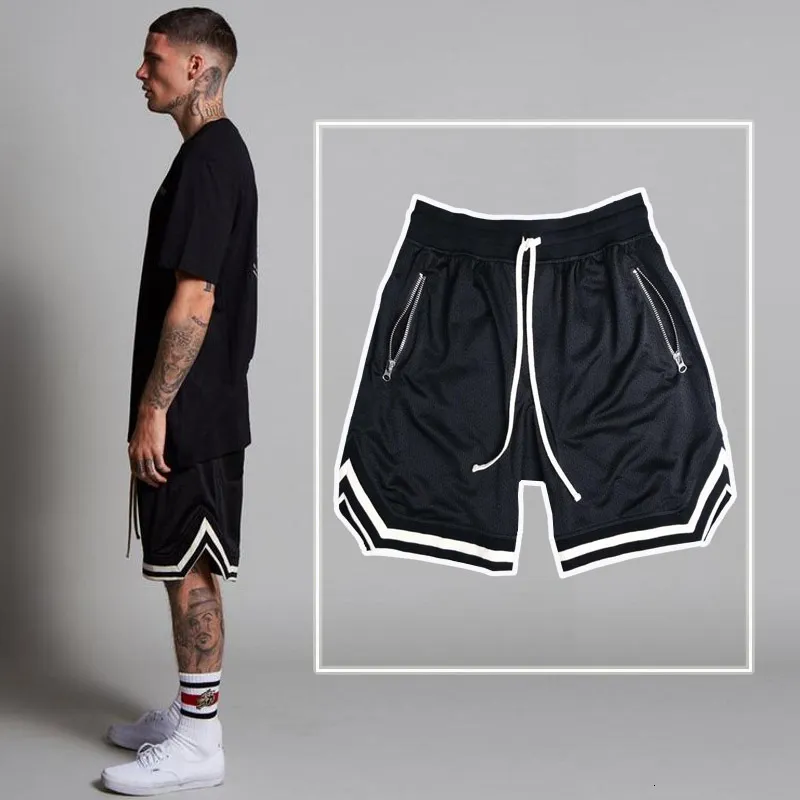 Shorts masculinos hirigin shorts casuais masculinos no verão executando fitness srying tendência calças curtas de treinamento de basquete solto 230518