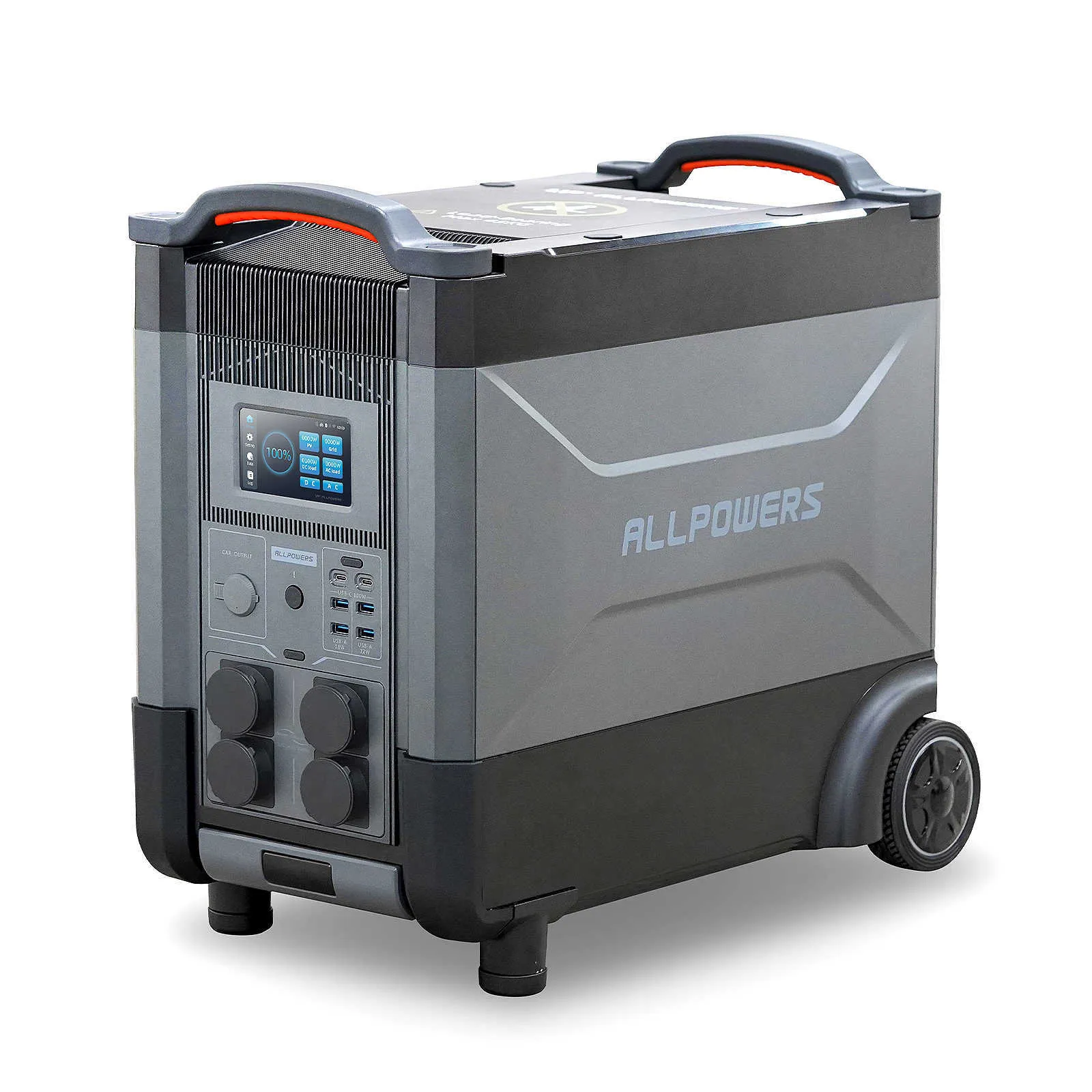 Batteria ALLPOWERS R4000 LiFePO4 Stazione di alimentazione 3600Wh Generatore portatile 4000W Batteria espandibile per interruzione di corrente TravelUPS