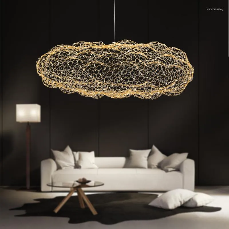 Pendant Lamps Modern Led Babysbreath Ceiling Chandeliers Creative Cloud Lights Living Dining Room Bedroom Hanging Home Decor