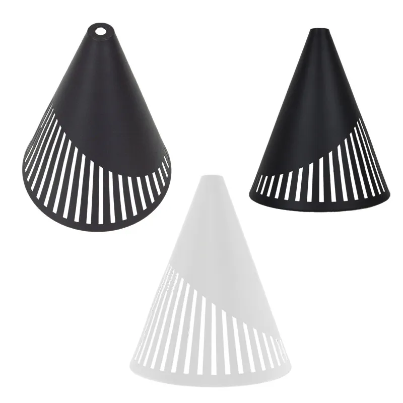 180 mm metall lampskärmar järn öppning design för bordslampor hemvägg golv sängen belysning lampa skugga cylinder avsmalnande