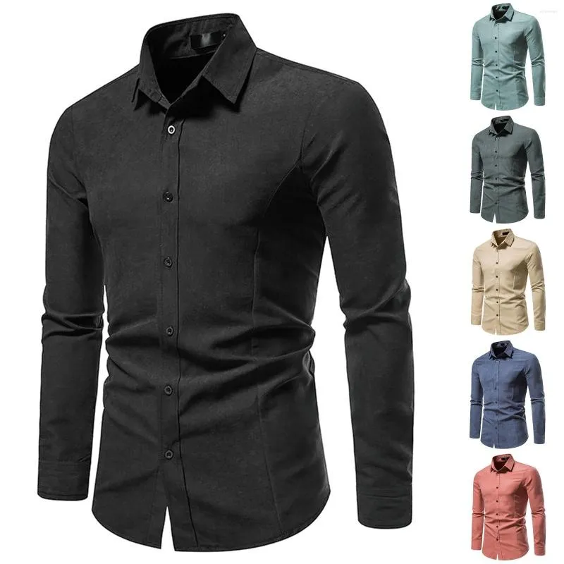 Camisas Informales Para Hombre Camisa De Traje De Color S lido