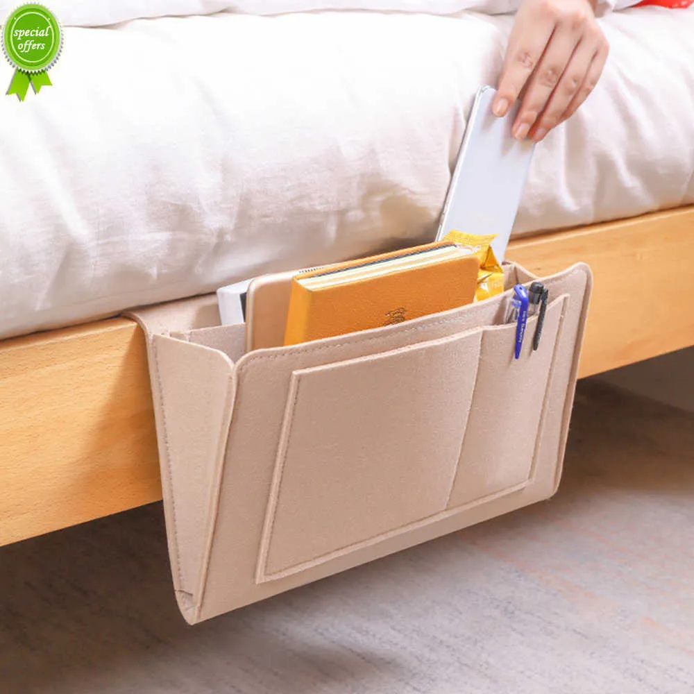 Felt Bedside Storage Organizer With Phone Book Magazine Holder Pockets And Hanging Design Ideal For Baby Multifunction Tissue Storage Box Sofa Or Side Pouch From Doorkitch 4.6 DHgate.Com