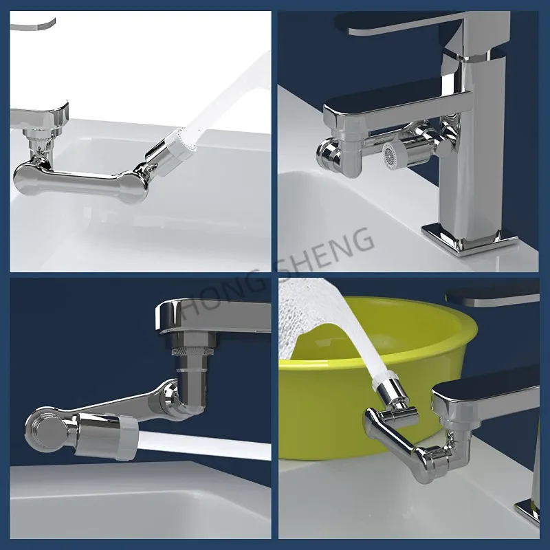 Fixation de robinet rotative à 1080 degrés, extension de robinet