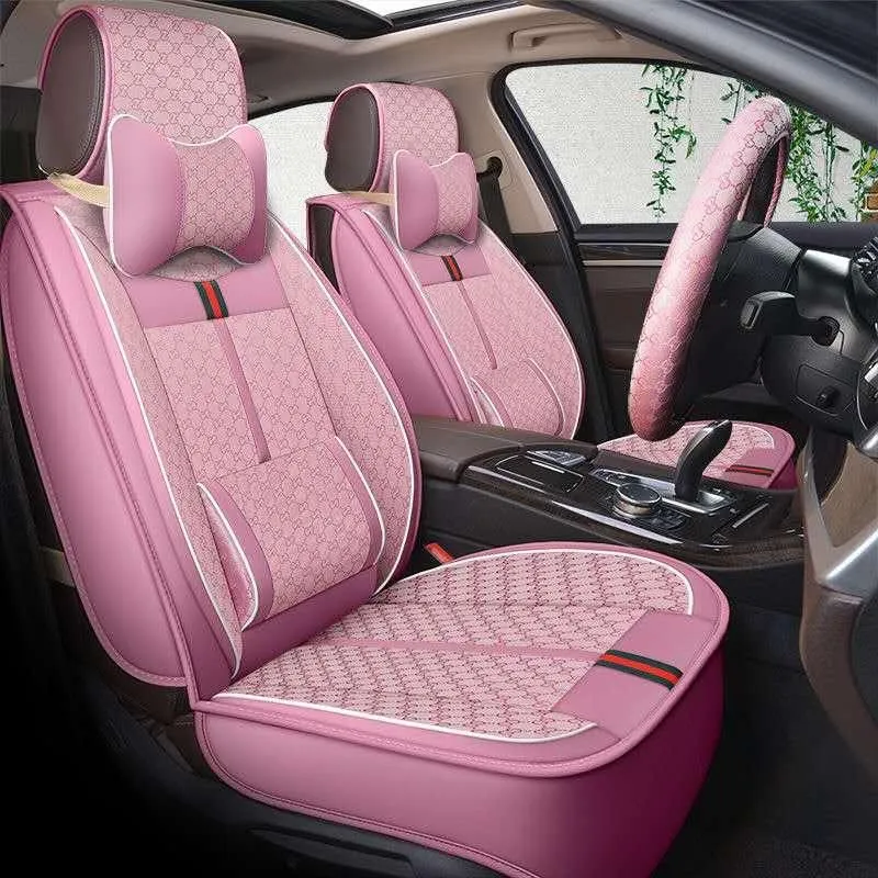 Housses de siège de voiture Autocovers pour berline SUV ensemble universel en cuir Durable cinq places coussin tapis avant et arrière Multi Design