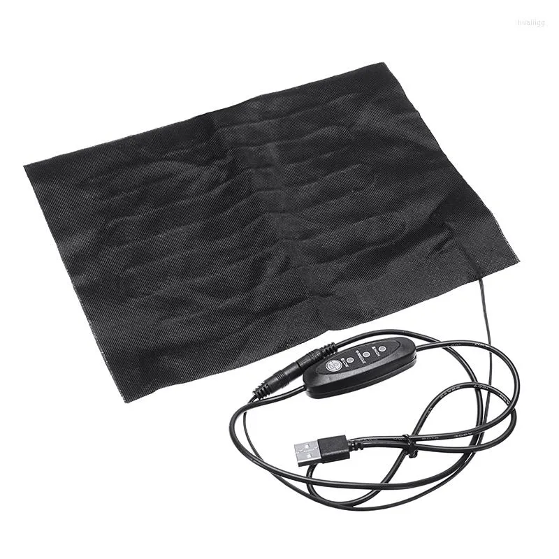 Carpets 1pc Washable USB Electric Heating Pad 3 Gear Adjusted Temperature DIY Thermal Vest Jacket Clothing Heated Pads 170 240mm