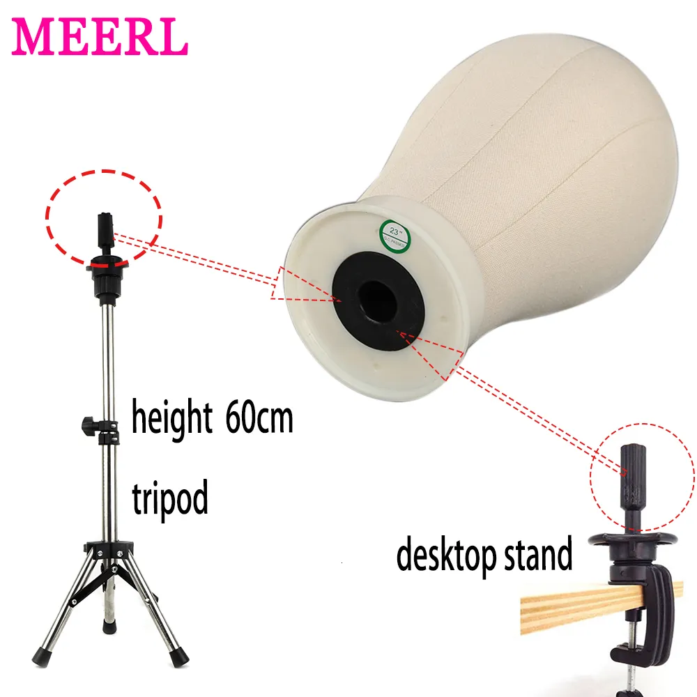 One Pc Tripod Mini Mannequin Head Stand, Wig Stand Tripod