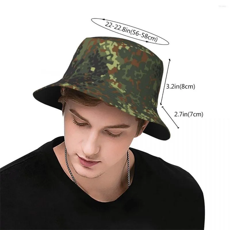 Camouflage Flecktarn Camouflage Beret Hat For Women And Men