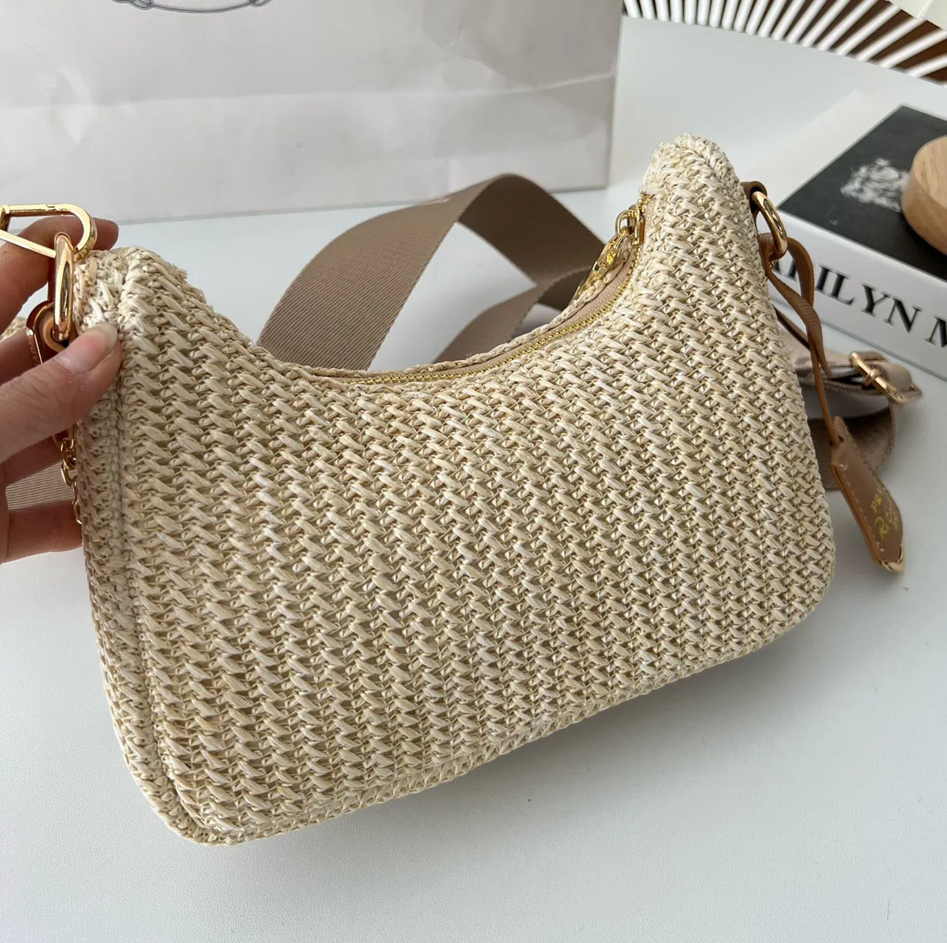 Designer Bags Manual Straw Bags Nylon Shoulder Bags Hobos Handbags Underarm Bag Chain Purses Designer Crossbody Baguettes Lady Small Totes Nylon Ophidia Hobo Bag From 24 99 DHgate
