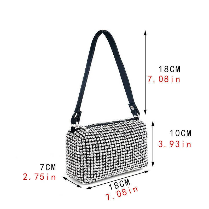 Torby na ramię Nowa torebka z norszestone dla kobiet diamenty torebka Panie Kobieta Crossbody Shining Diamond Bag 230509