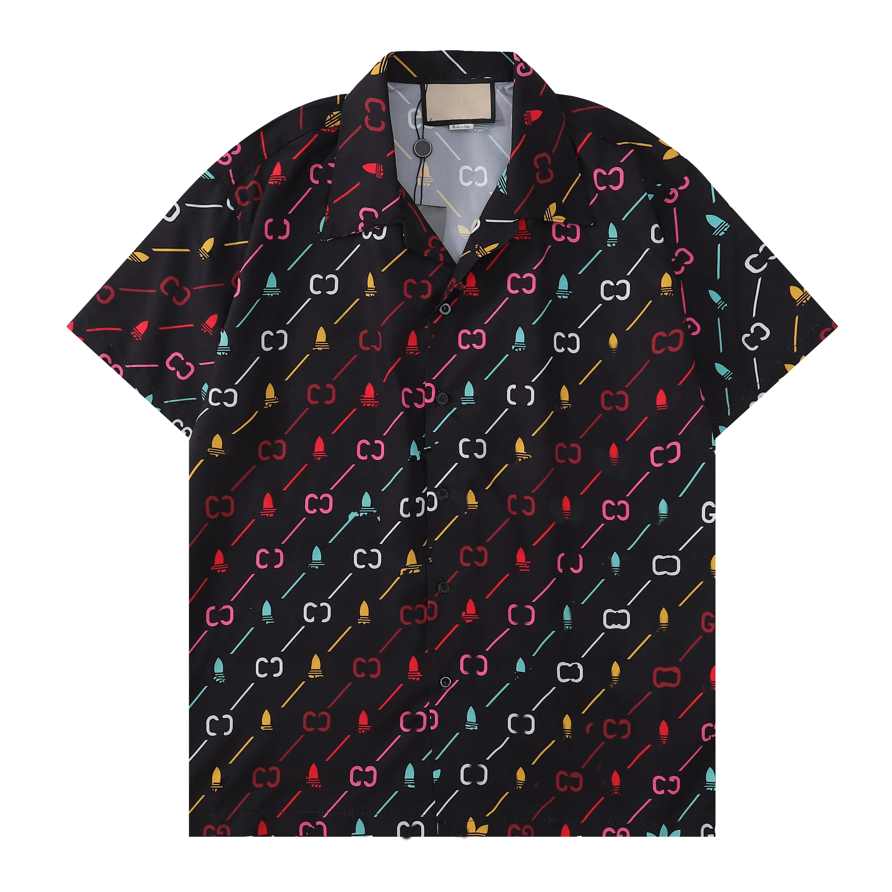メンズボウリングシャツボタンアップシャツサマーシャツカジュアルシャツハワイアンシャツメンデザイナーシャツファッションフローラルハワイプリントシャツfgm-3xl