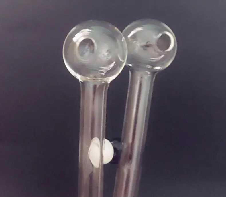Оптовая стеклянная масляная труба трубки пирекса курящие трубки 15 см изогнутые водяные трубки бонга с различным балансировщиком
