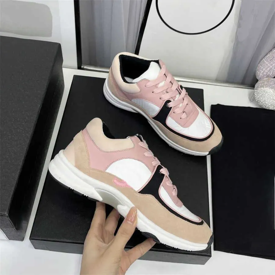 Channel Shoes 7A Designer Scarpe da corsa Fashion Channel Sneakers Donna Luxury Lace Up Scarpe sportive Scarpe da ginnastica casual Sneaker classica