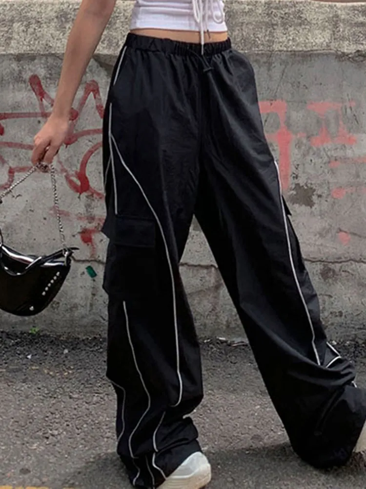 Black baggy joggers womens online