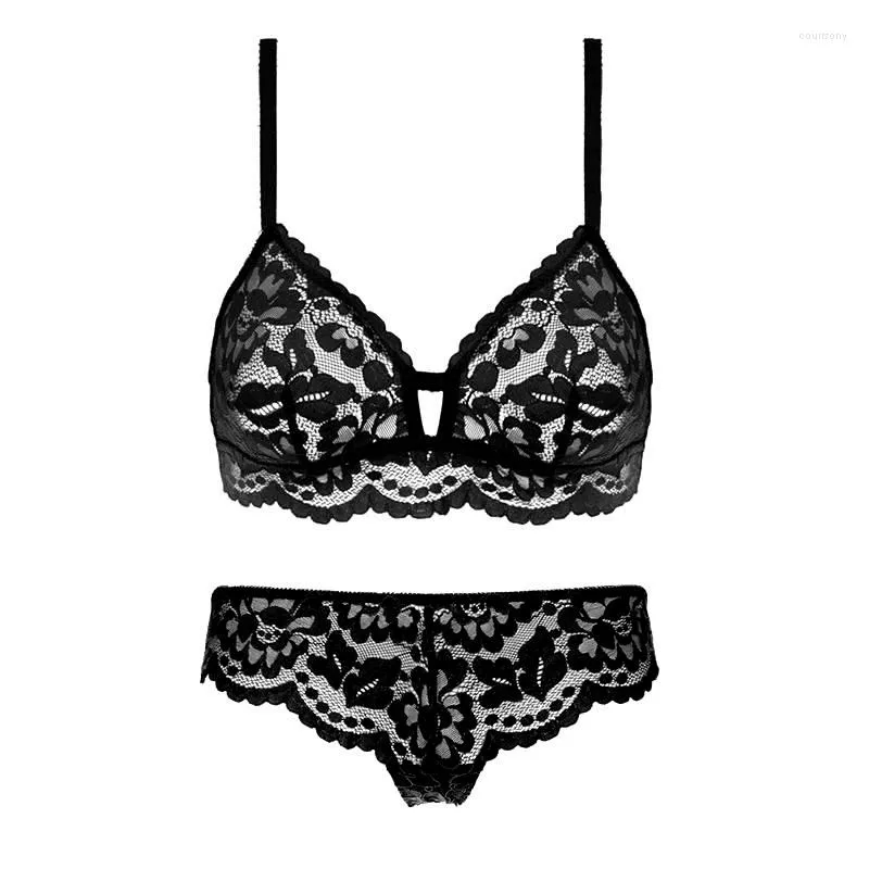 ACOUSMA Sexy Lace Bras For Side Set High Quality Seamless Underwear For  Women, Transparent Briefs And Bralette Brassiere From Courrsony, $12.93