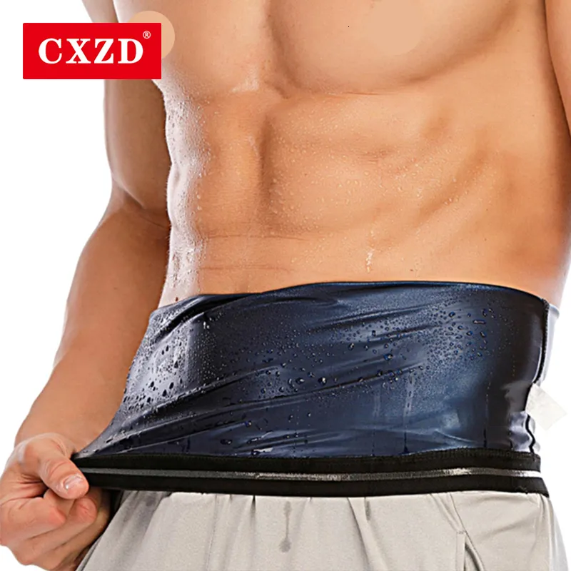 Taille Ventre Shaper CXZD Hommes Sauna Sueur Shaper ceinture Thermo Body Shapewear Minceur Ceinture D'entraînement Taille Formateur Corset Gym Abdomen Graisse Brûlante 230519